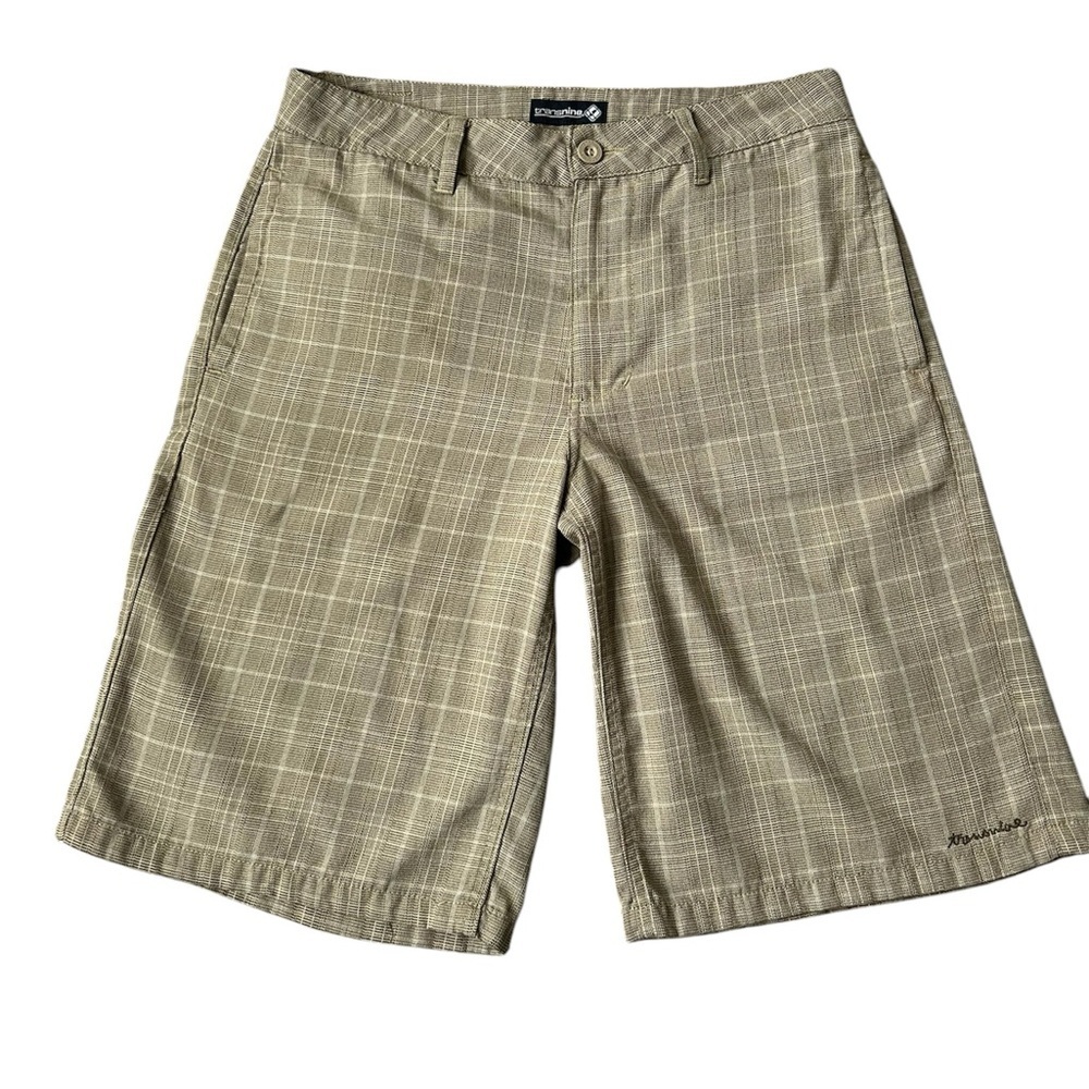 Transnine men’s flat front beige/brown shorts size 31